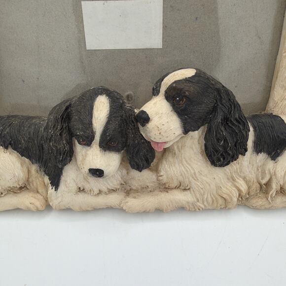 Springer Spaniel 3D Photo Picture Frame Hand Painted 4 X 6 Table Top Dog Family - Picture 3 of 10